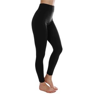 Fleece Lined Brushed Warm Full Length Thermal Leggings One Size